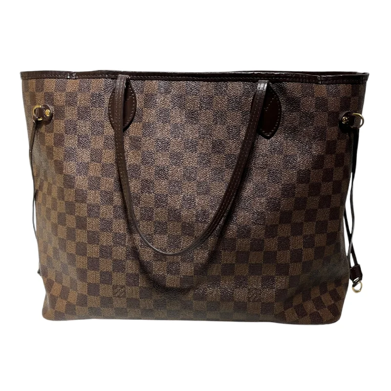 LOUIS VUITTON/Tote Bag/All Over Print/Leather/BRW/DAMIER EBENE NEVERFUL LARGE Sleek Men's Contemporary 