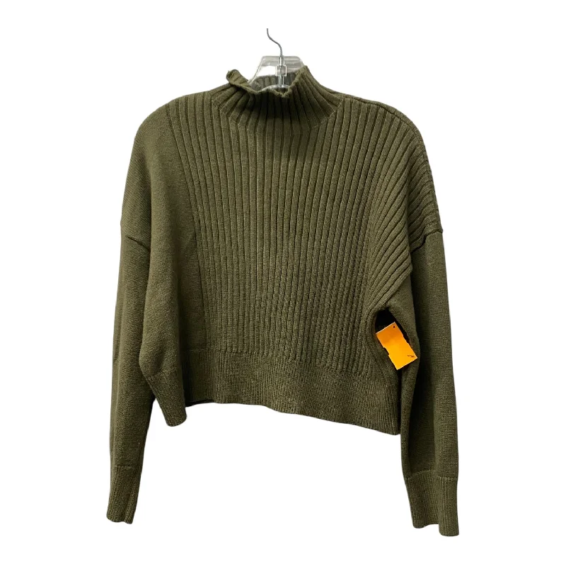 Sweater By Elodie In Green, Size:S Monochromatic Office Style