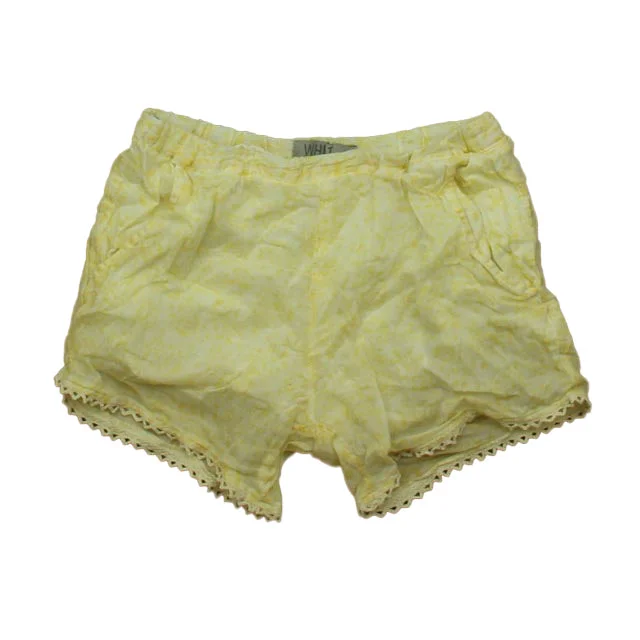 Wheat Girls Yellow Floral Shorts Polished Men's Silk