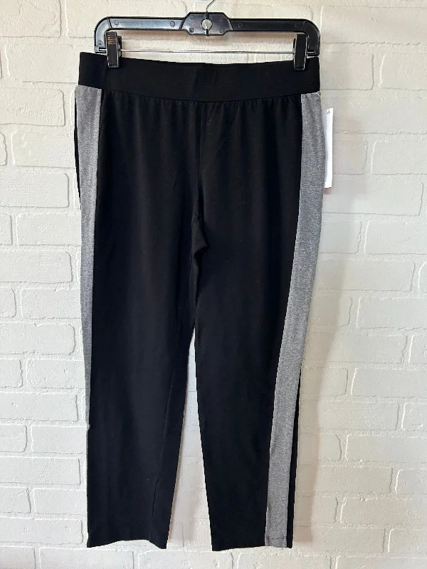 Black & Grey Pants Leggings Eileen Fisher, Size 4 Minimalist Men's Casual 