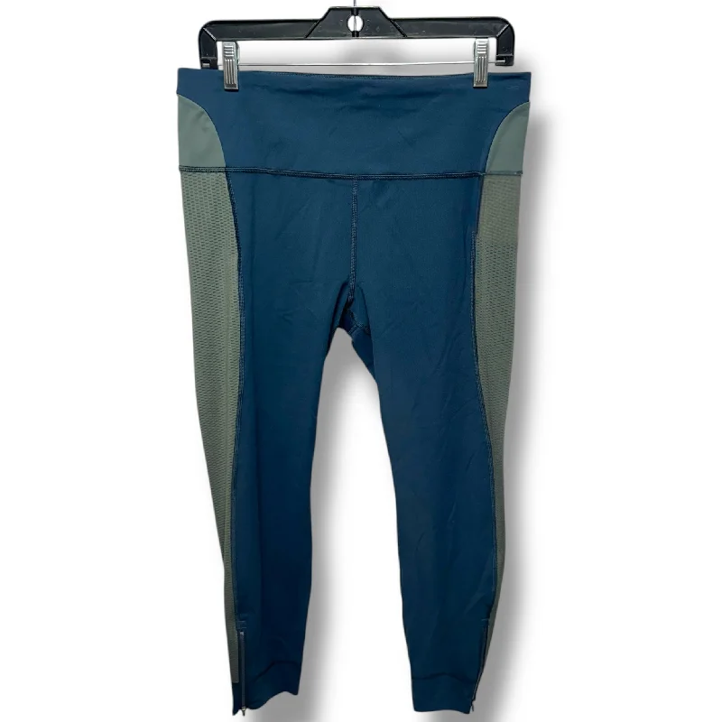 Athletic Leggings By Athleta In Blue & Grey, Size: L Cool Men's Skate