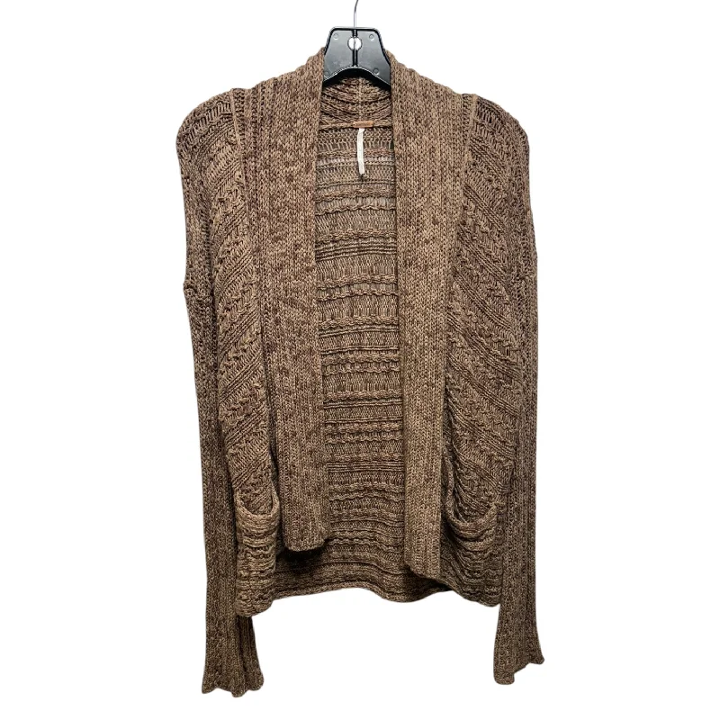 Open Front Cardigan Sweater By Free People In Chestnut, Size: L Confident Men's High