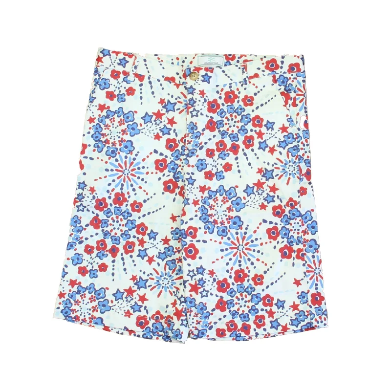 Classic Prep Boys Firecracker Floral Print Shorts Size: 6-14 Years Relaxed Men's Beach