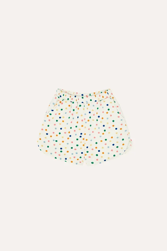 THE CAMPAMENTO ECRU DOTTED SHORTS [FINAL SALE] Unique Men's Upcycled