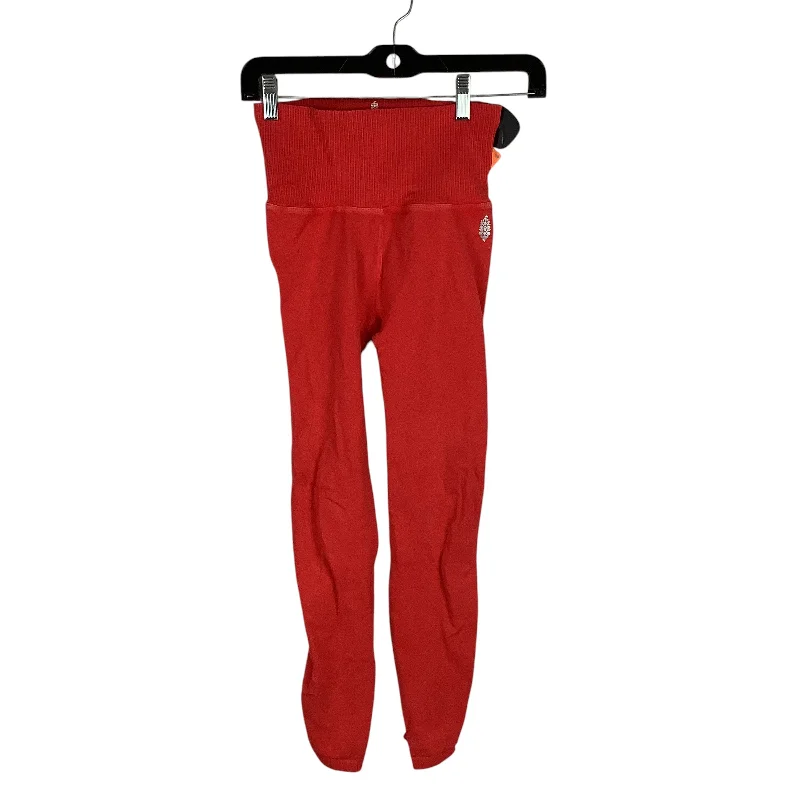 Athletic Leggings By Free People In Red, Size: Xs Vintage Men's 1970S Disco