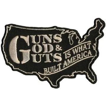 Guns God Guts Patch 4 Inch Youthful Men's Pop