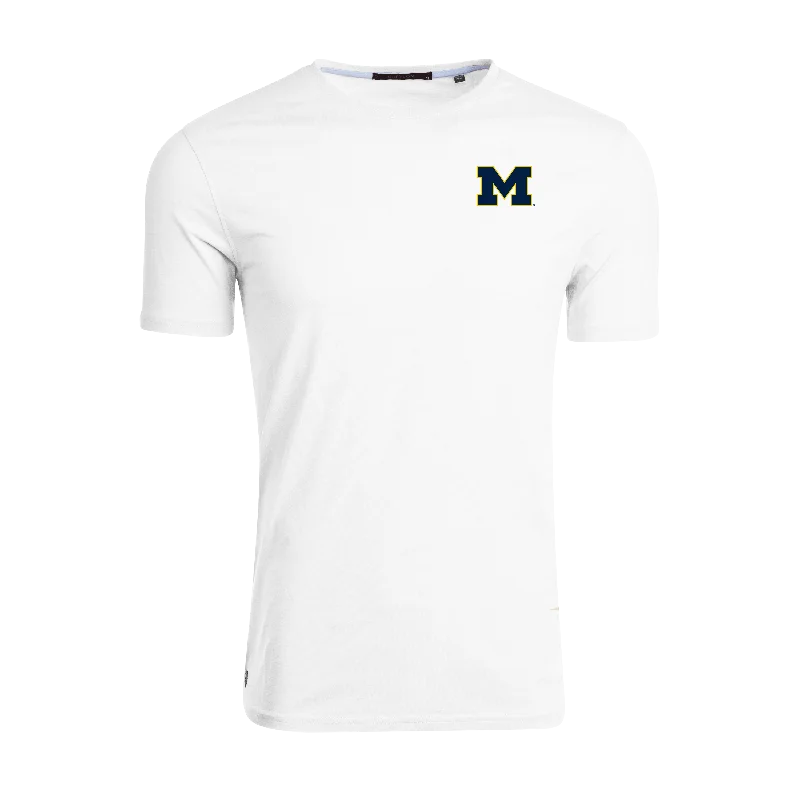 University of Michigan Spirit Crewneck Tee Refined Men's Classic 