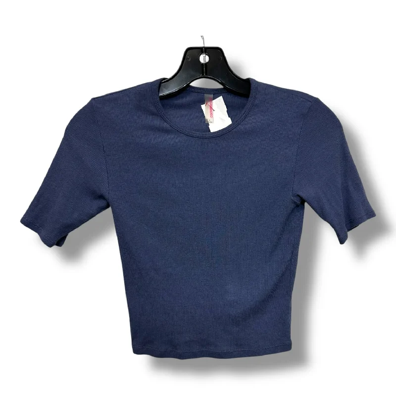 Top Short Sleeve By Commando In Blue, Size: S Cozy Men's Winter