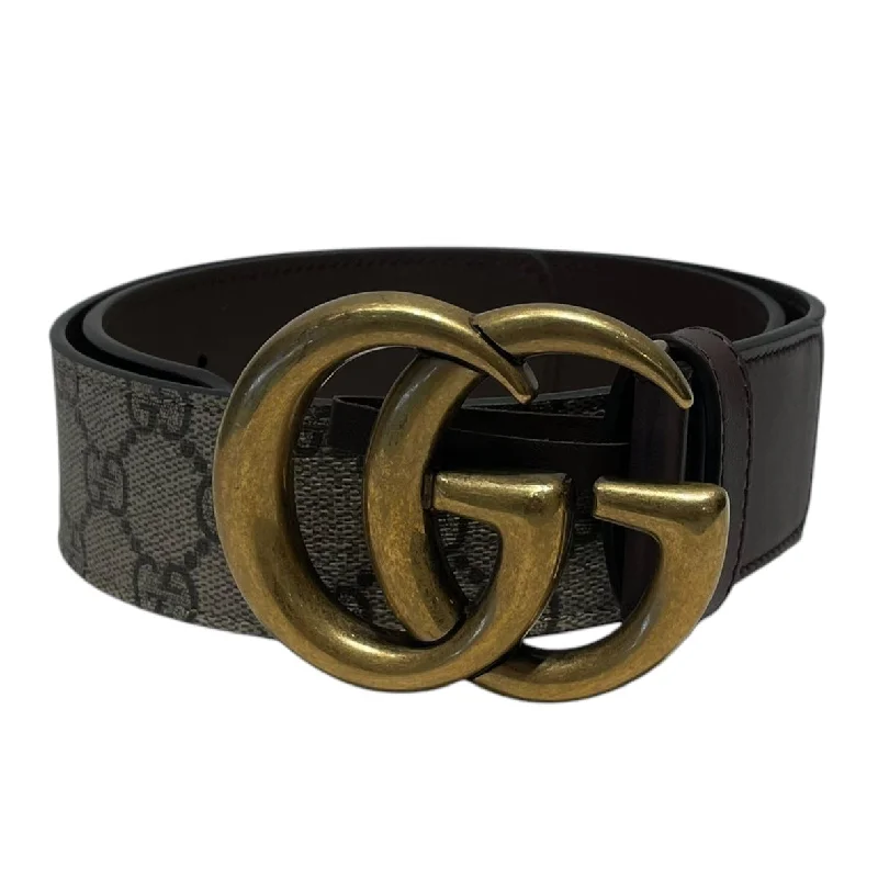 GUCCI/Belt/Monogram/Cotton/GRY/supreme 400393 Masculine Men's 