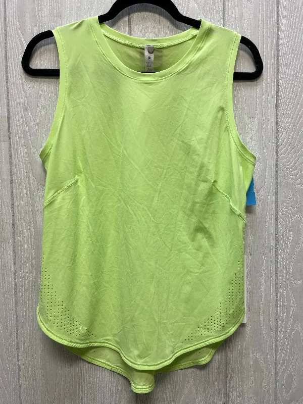 Athletic Tank Top By Lululemon In Green, Size: 8 Hip Men's Retro