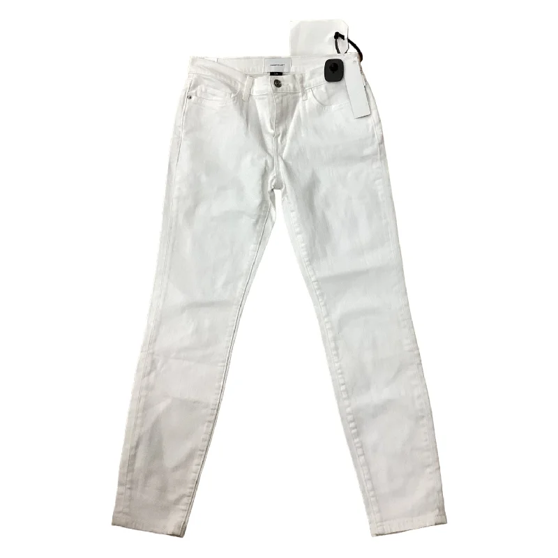 White Jeans Designer Current/elliott, Size 4 British Gentleman Style