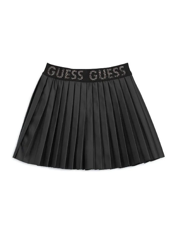 Satin Pleated Skirt (7-14) Hip Men's Retro