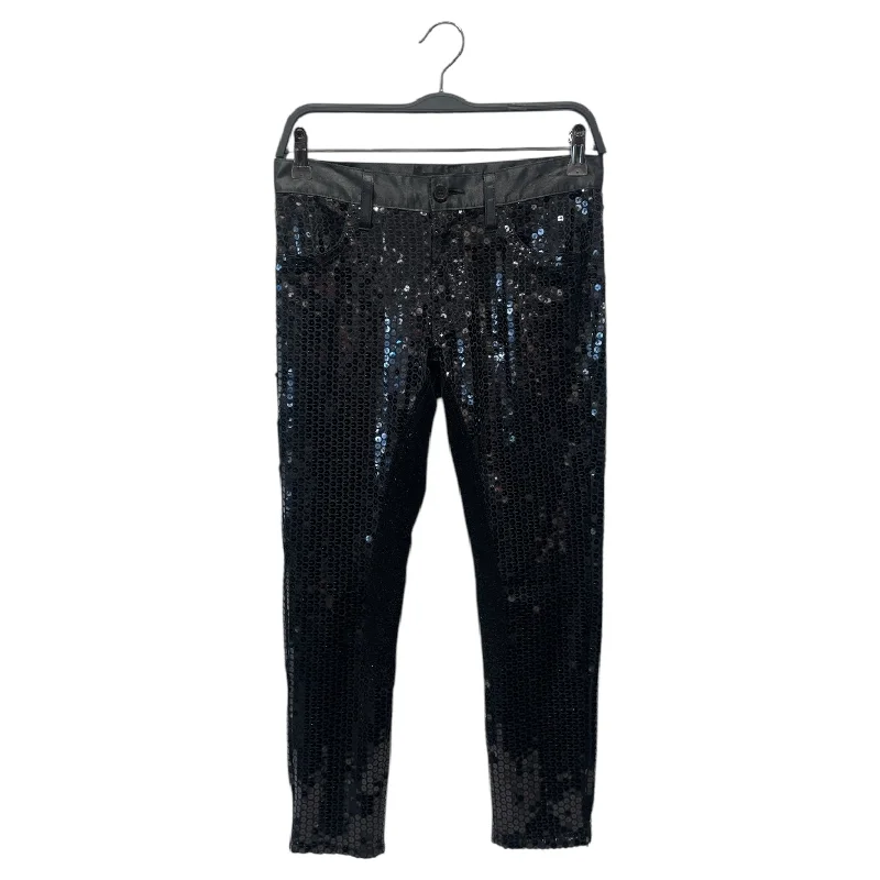 JUNYA WATANABE COMME des GARCONS/Straight Pants/XS/Polyester/BLK/SEQUIN Business