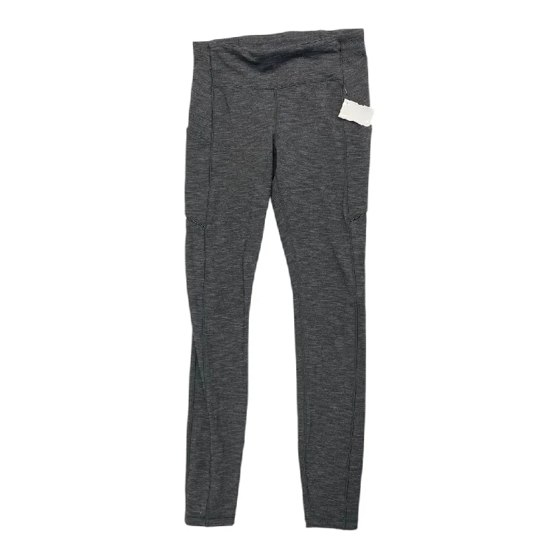 Athletic Leggings By Lululemon In Grey, Size:6L Sleek Men's Contemporary 