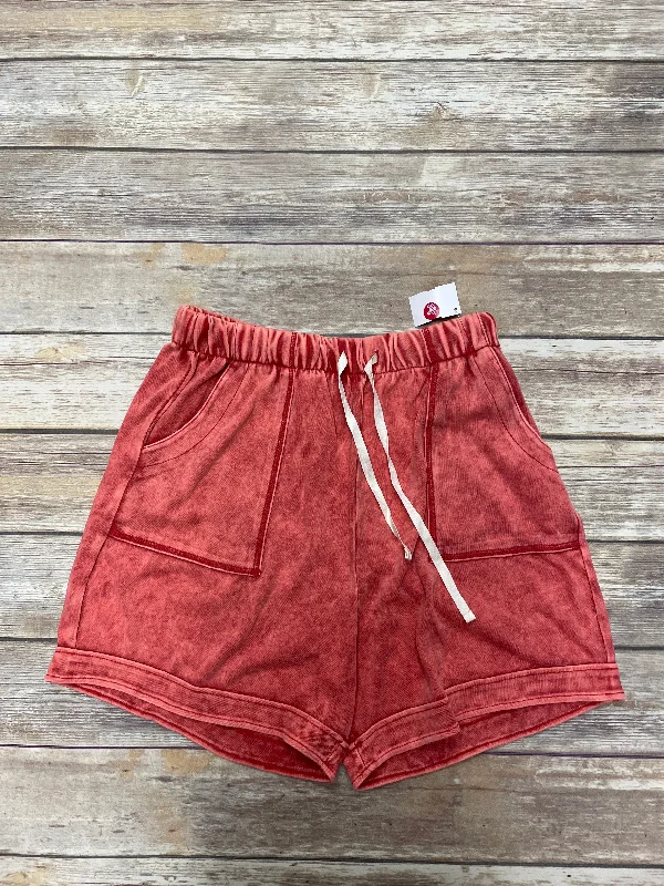 Shorts By Zenana Outfitters In Red, Size: 1x Refined Men's Velvet