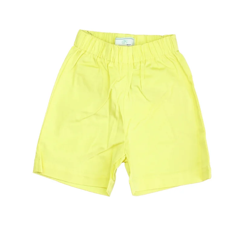 Classic Prep Boys Limelight Yellow Shorts Size: 2-5T Vintage Men's 1970S Disco