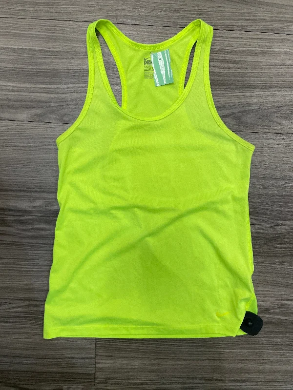 Athletic Tank Top By Nike In Yellow, Size: S Earthy Men's Sustainable 