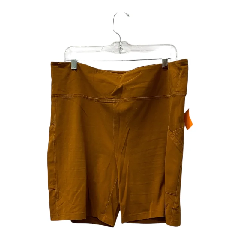 Athletic Shorts By Lou And Grey In Orange, Size:Xl Tailored