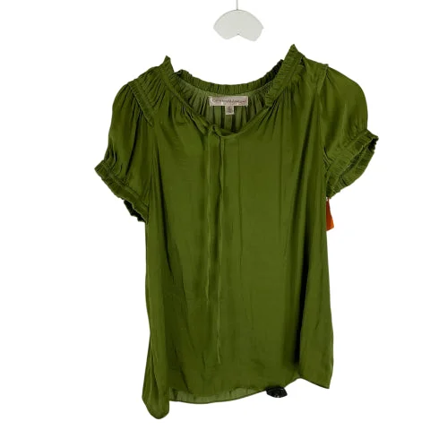 Top Short Sleeve By Catherine Malandrino In Green, Size: S Cozy Men's Sherpa