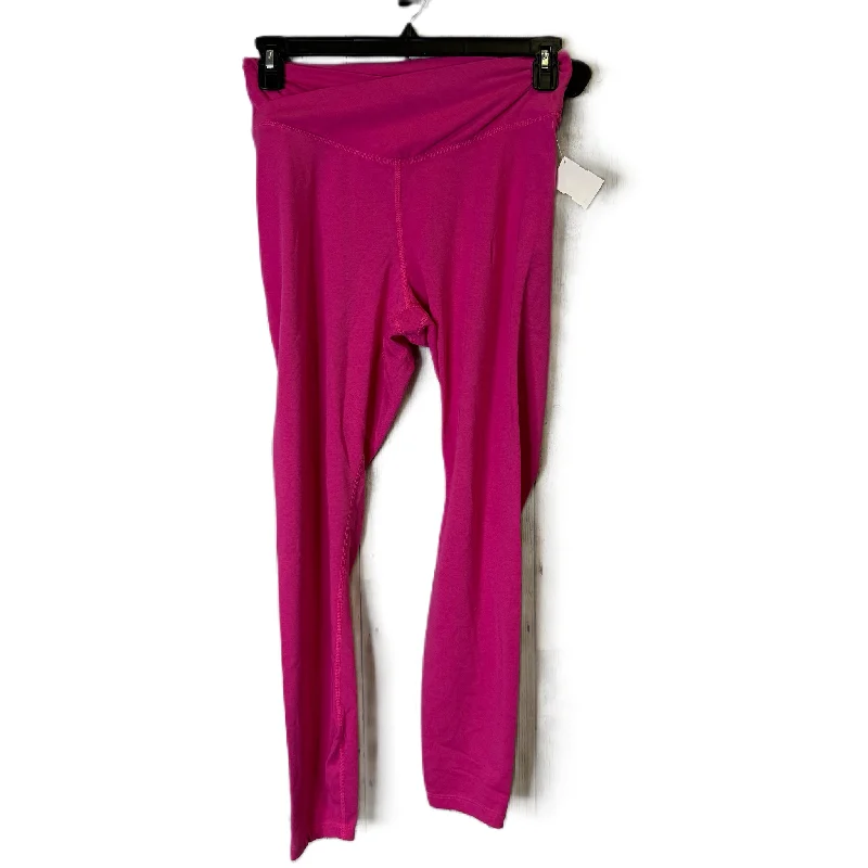 Athletic Leggings By Old Navy In Pink, Size: L Laid