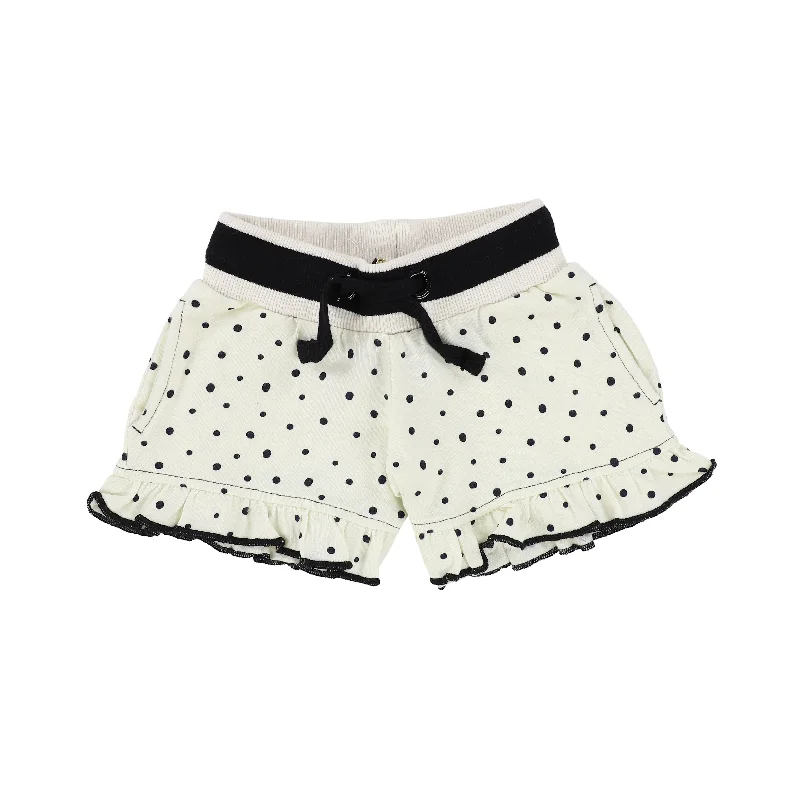 SUNCRACY CREAM POLKA DOT RUFFLE SHORTS [Final Sale] Modern Men's Tech