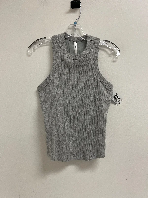 Athletic Tank Top By Fabletics In Grey, Size: L Polished Men's Satin