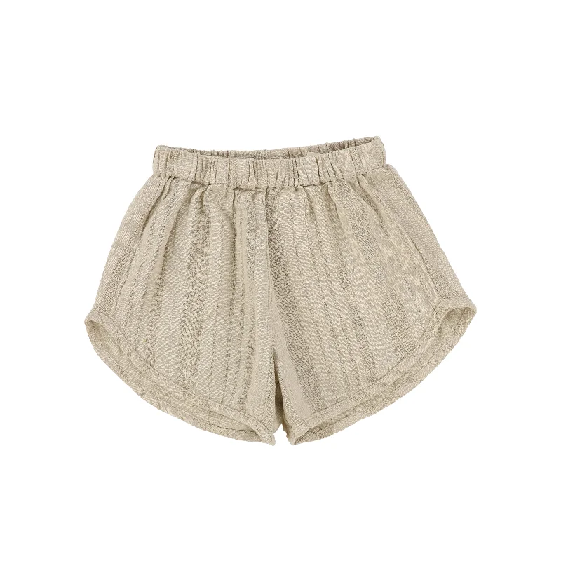 MARMAR STONE STRIPED TEXTURED SHORTS [Final Sale] Preppy Men's College