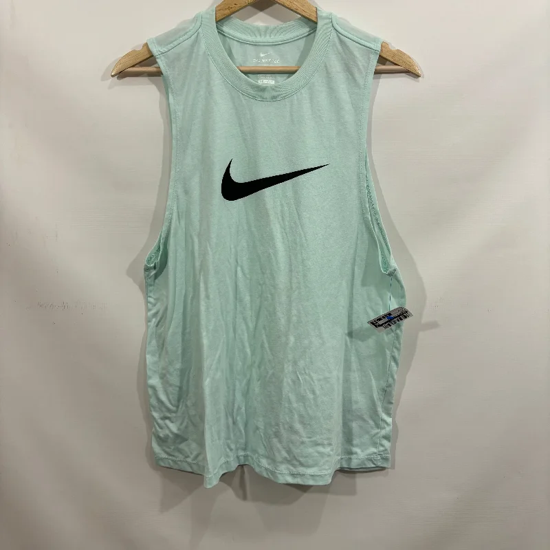 Athletic Tank Top By Nike In Aqua, Size: M Organic