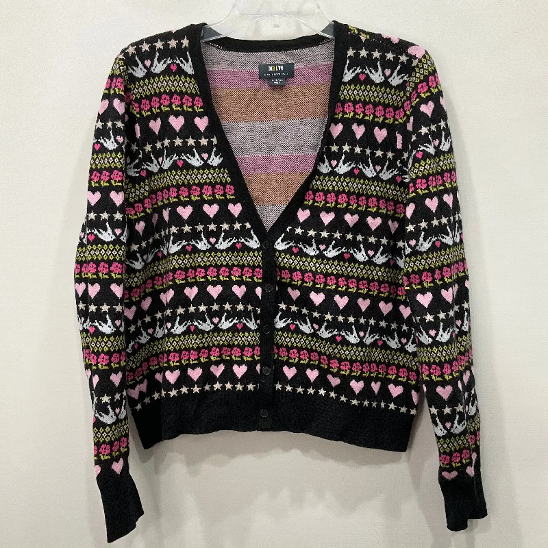 Cardigan By Maeve In Black & Pink, Size: Xl Hip Men's Retro