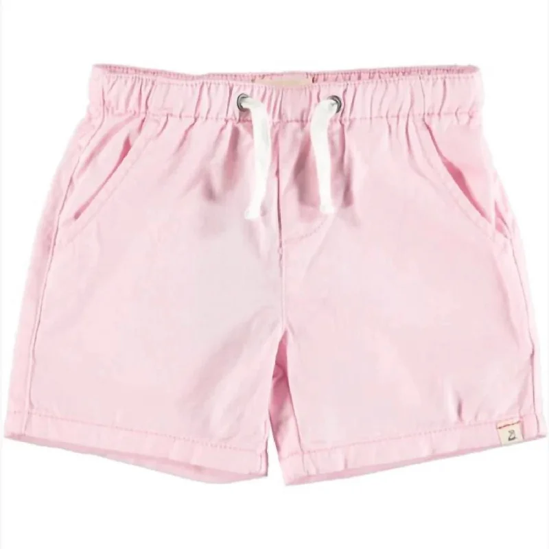 Boy's Hugo Twill Shorts In Pale Pink Casual Men's Loose