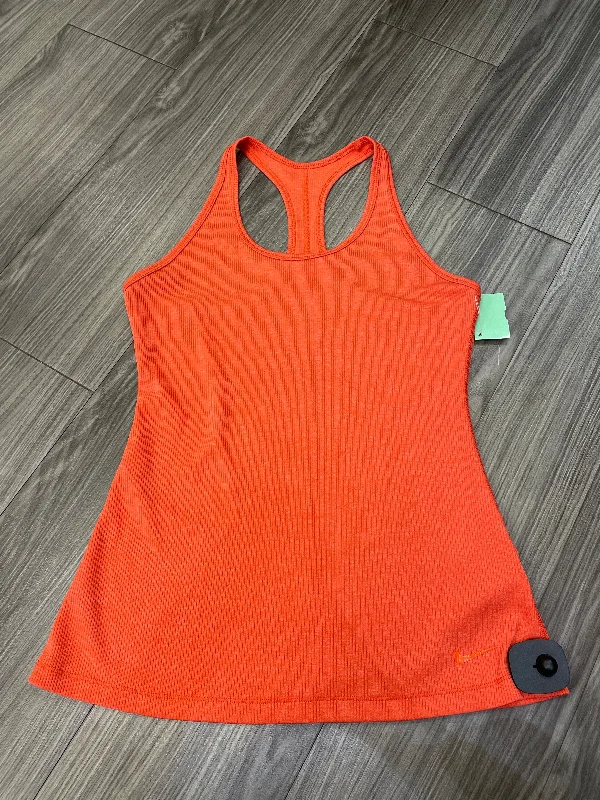 Athletic Tank Top By Nike In Orange, Size: M Hip Men's Retro