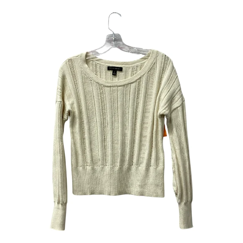 Sweater By Banana Republic In Cream, Size:S Organic