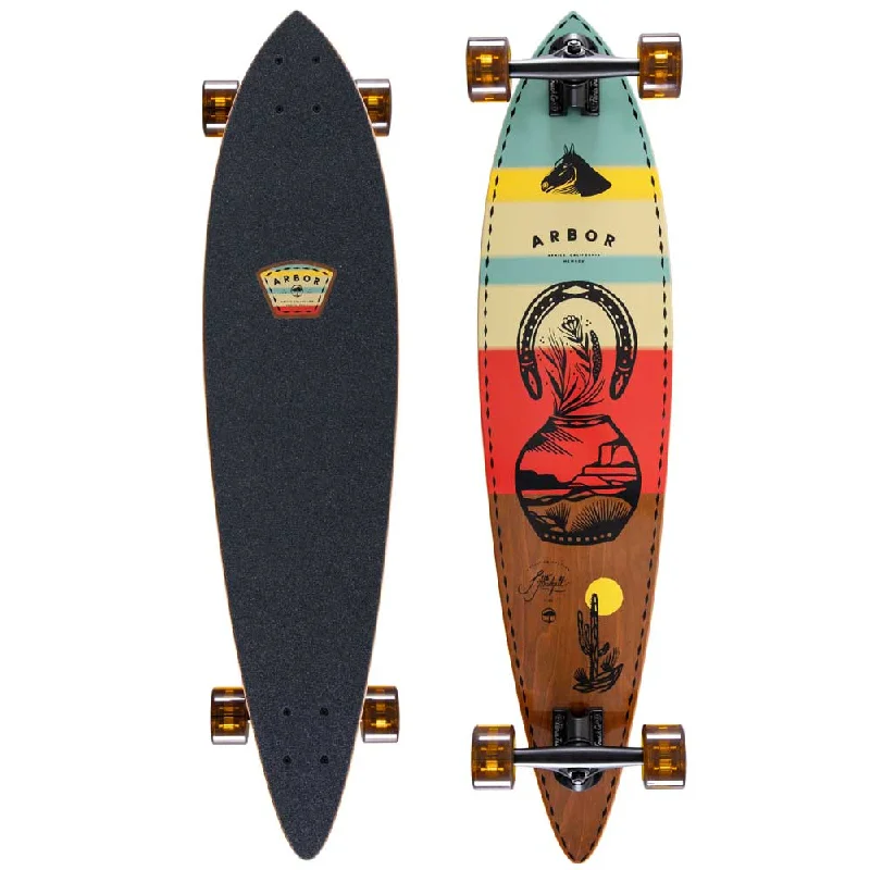 Arbor Artist Series Fish Jess Mudgett Complete Longboard British Gentleman Style