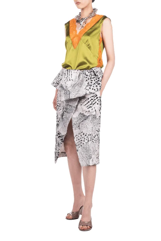 Santi Floral Print Skirt Sporty Men's Athleisure 