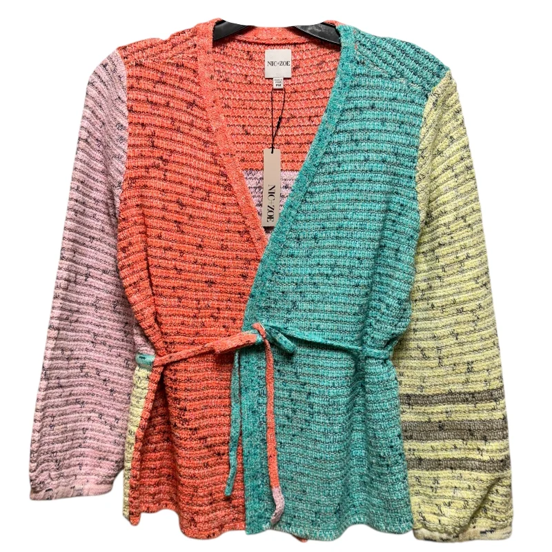 Color Crush Cardigan By Nic + Zoe In Multi-colored, Size: Mp Dapper Men's 1920S