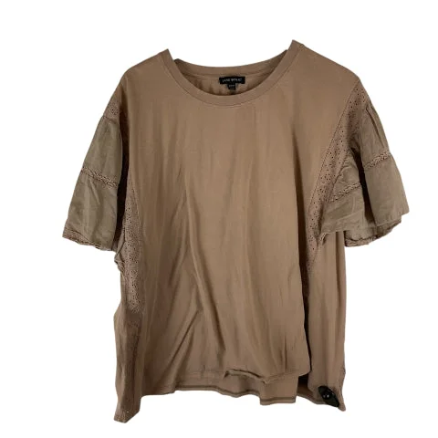 Top Short Sleeve By Lane Bryant In Brown, Size: 2x Modern Men's 