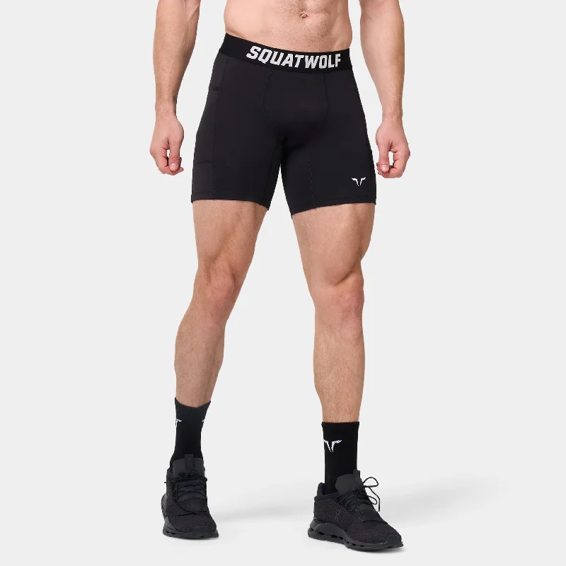 Baselayer Shorts 7" - Black Trendy Men's Bucket