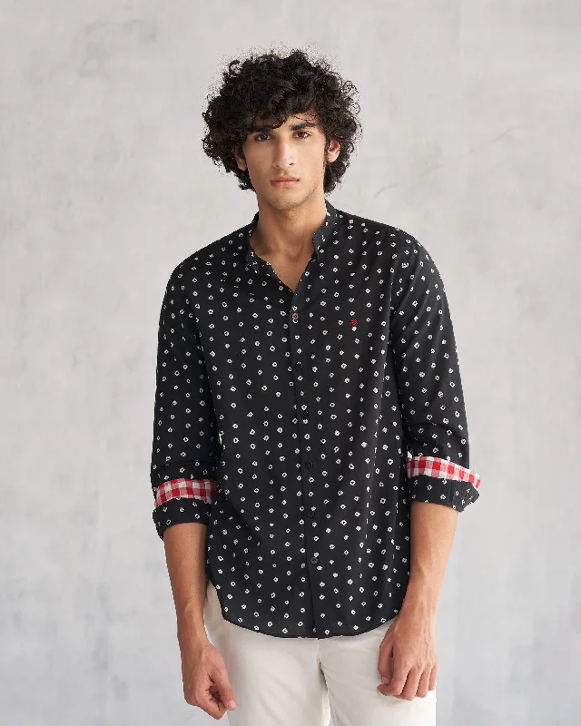 Nawab Shirt - Black Casual Men's Loose