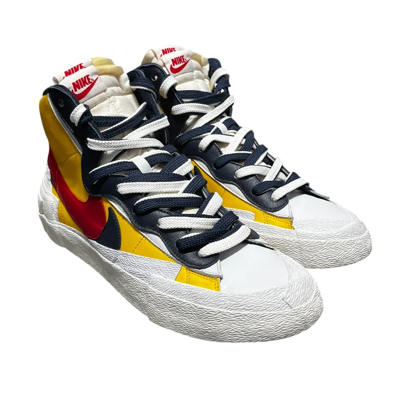 NIKE/BLAZER MID SACAI/Hi-Sneakers/US 10.5/Cotton/WHT/BV0072-700 Relaxed Men's Beach