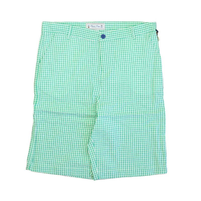 Classic Prep Boys Blarney | Bright White Shorts Size: 6-14 Years Unique Men's Upcycled